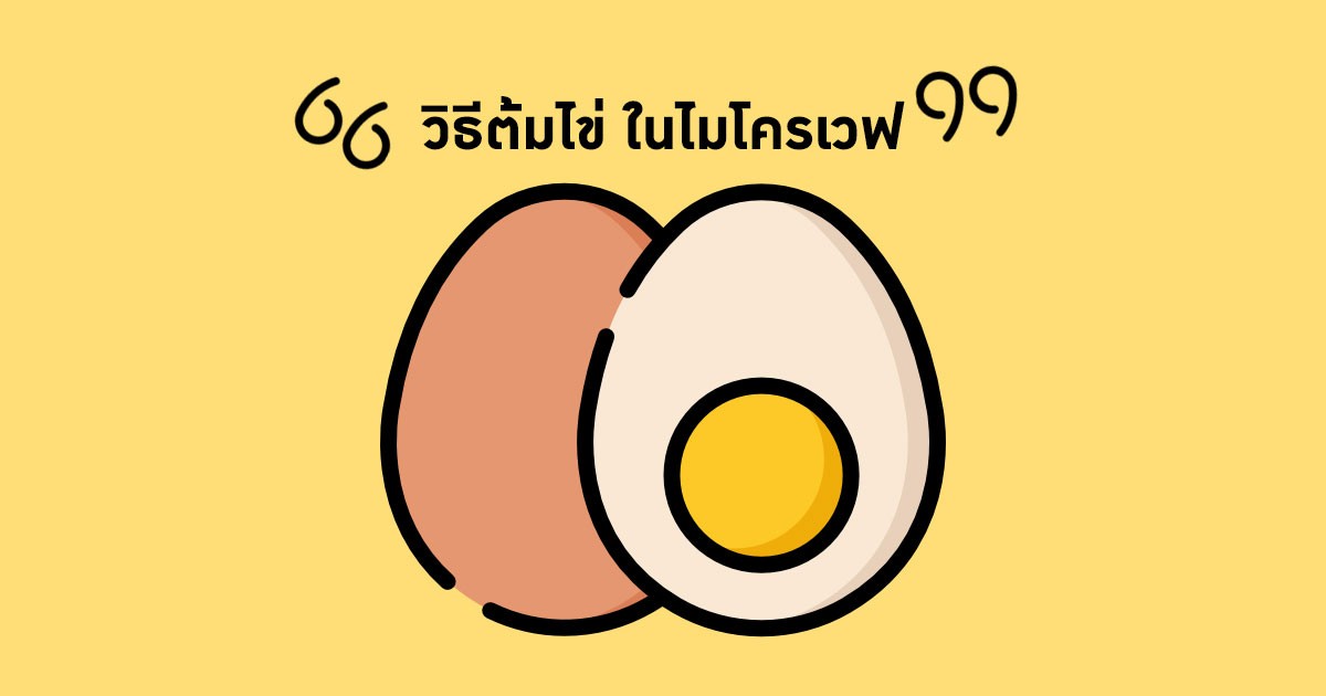 วิธีต้มไข่ในไมโครเวฟ - ต้มไข่อย่างไรไม่ให้ไข่ระเบิด