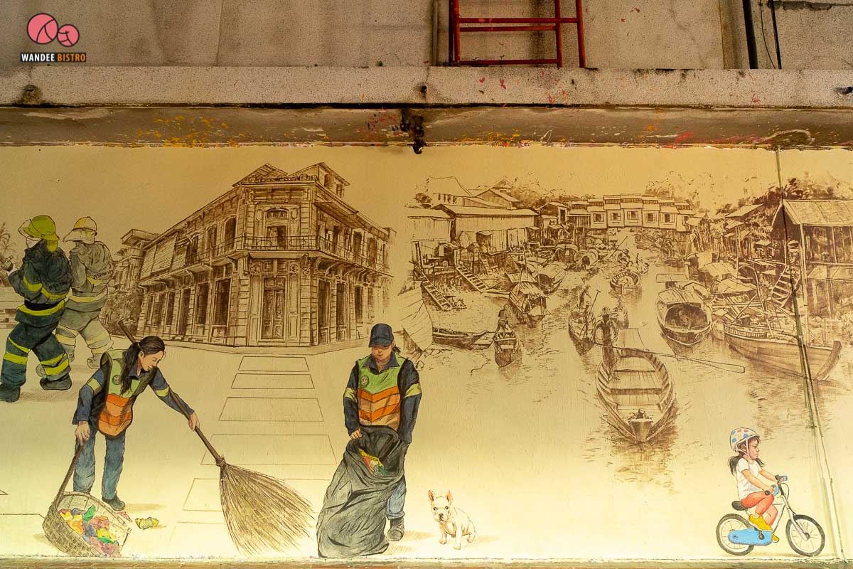 ถนนคนเดินตลาดคลองโอ่งอ่าง Street Art สุดแนว