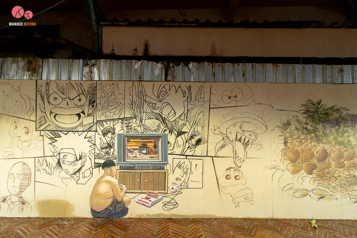 ถนนคนเดินตลาดคลองโอ่งอ่าง Street Art สุดแนว